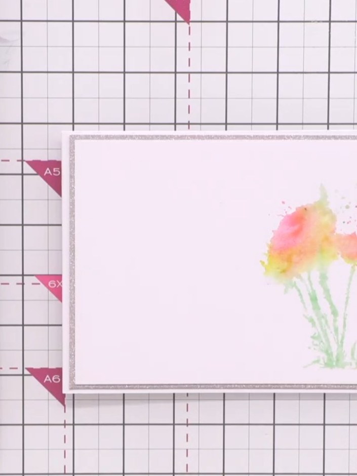 Watercolour Landscape Escape Design Card - the finished project