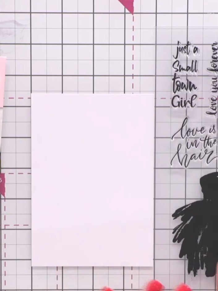 Step 1: Start with a piece of white cardstock as your base. This will form the foundation for your card.