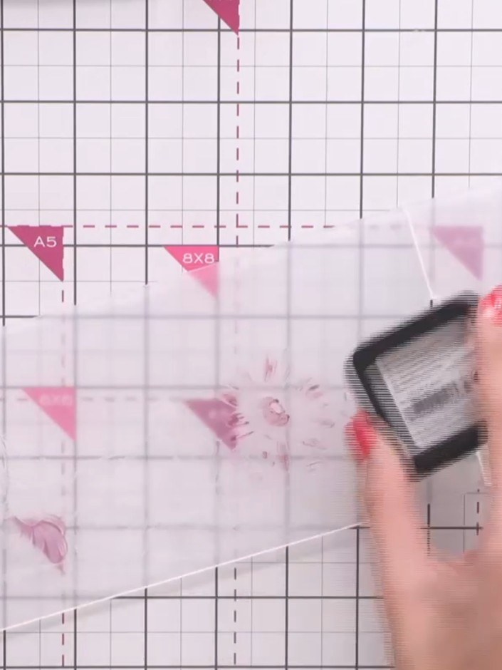 Step 2: Apply ink to the raised elements of the embossing folder using an ink pad. Select colours of your choice, such