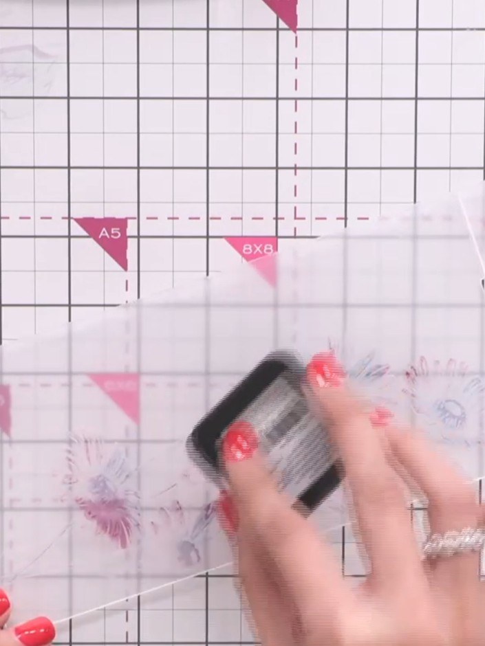 Step 4: Close the embossing folder and run it through your die-cutting machine using the correct plate recommended by 