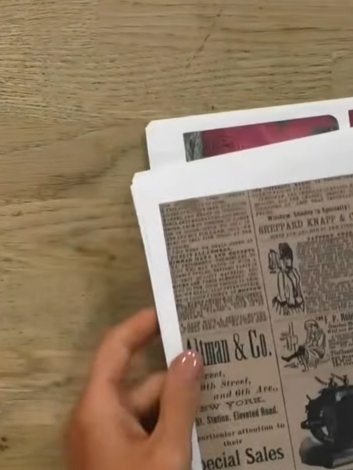 Step 1: Remove the pre-cut pages from the block by gently popping them out one at a time. Hold the block firmly and ca