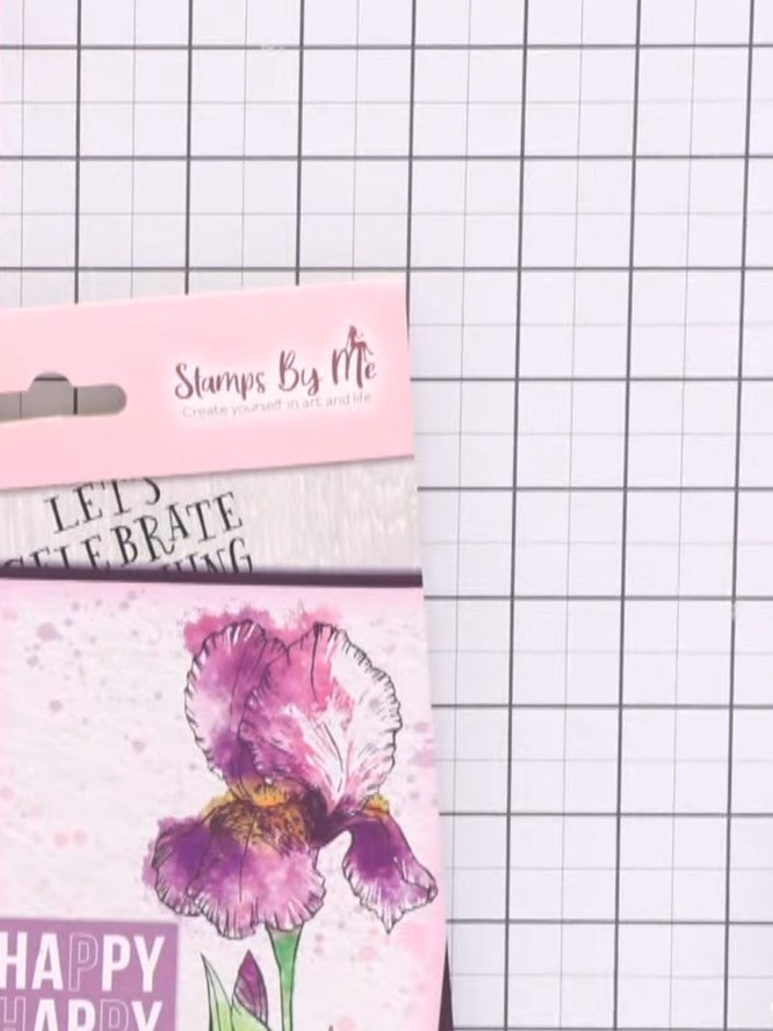 Stap 1: Cut a piece of watercolour card to your desired size. Use the smoother side of the card if you prefer less tex