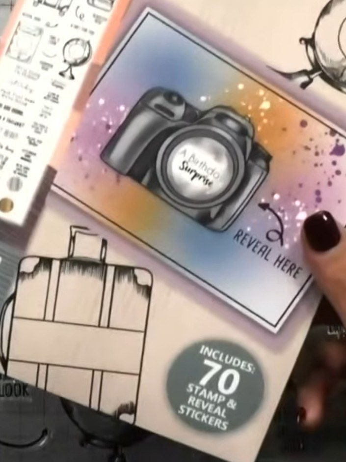 Scratch and Reveal Holiday Card - the finished project