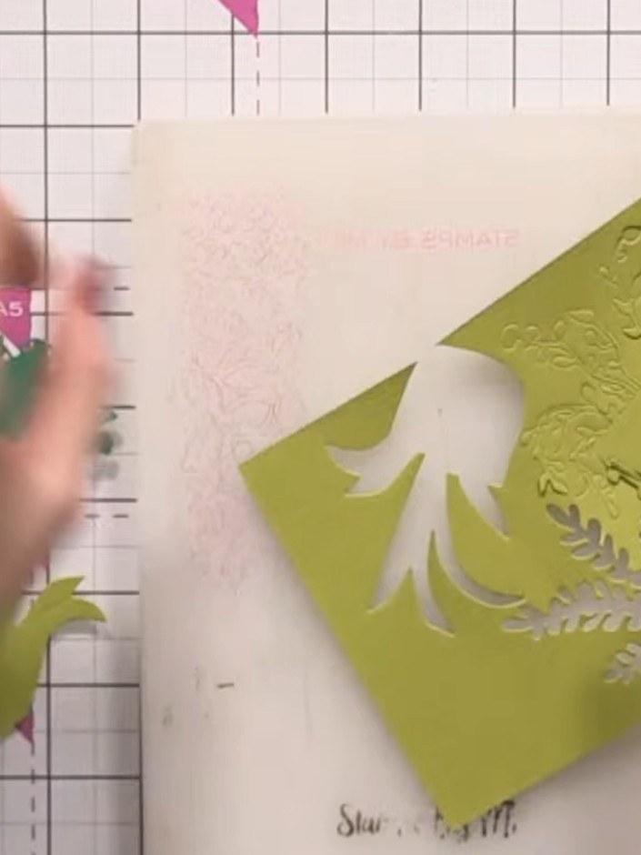 Step 5: Prepare a white or cream card blank as your base. Trim it to a suitable size for your design, ensuring it will