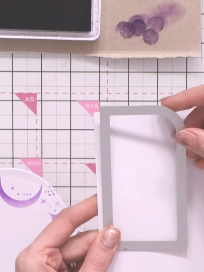 Step 7: Stamp the gnome characters from the From Our Gnome To Yours stamp set onto white cardstock. Colour the stamped