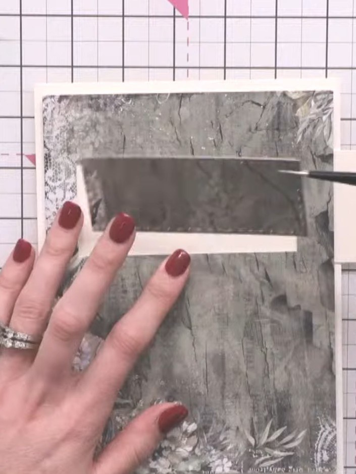 Step 7: Apply glue carefully to the edges of your chosen image or decorative element using a glue pen. Attach it to th