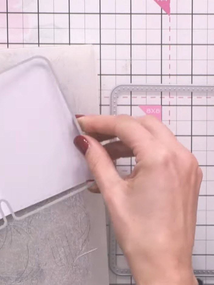 Step 4: Cut the interior wallet piece from coordinating or contrasting cardstock using the same die set from the Tailo