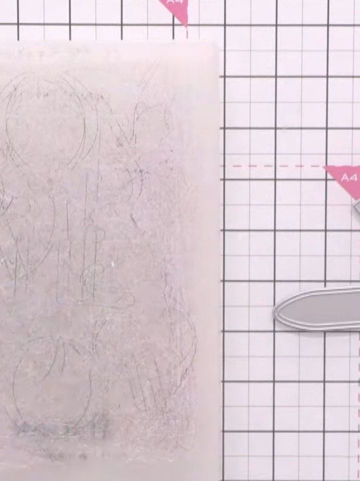 Step 8: Cut out the decorative belt or leather strap closure piece from the cardstock using the stamp as a template.