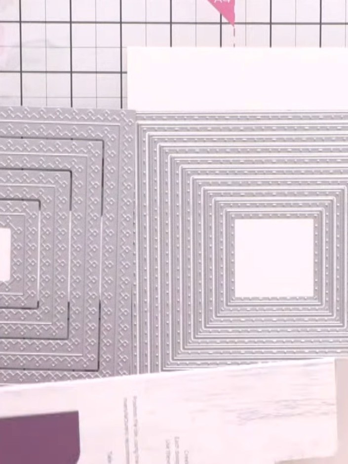Step 1: Stack all six wavy arch dies together and run them through your die cutting machine in one pass to create a se