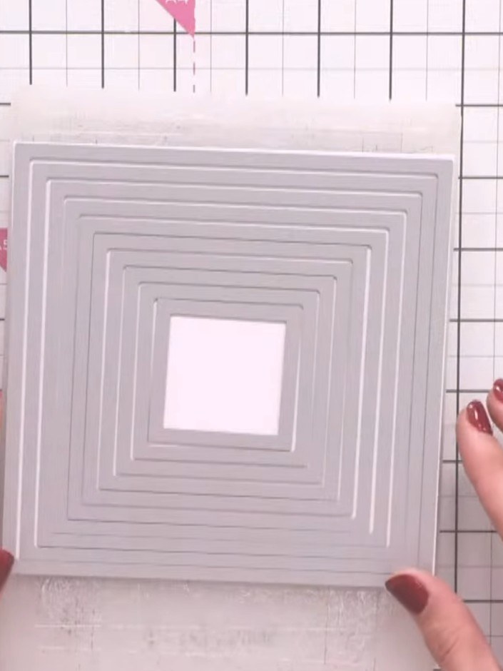 Step 6: You can skip frames when layering to create shaker windows or acetate windows if desired. This allows you to c
