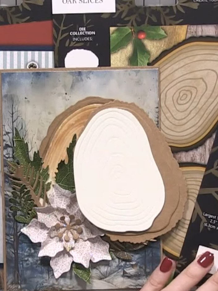 Step 1: Cut a piece of cream or kraft cardstock to your desired card base size.