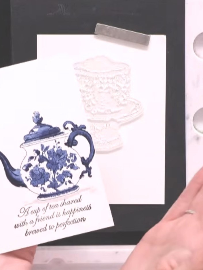 Step 1: Use the reverse side of your watercolour card or take a fresh piece of A5 traditional watercolour paper.