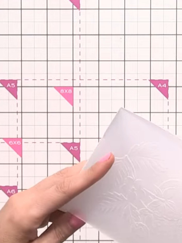 Step 1: Run the strawberry embossing folder through your die-cutting machine with white card stock to create an emboss