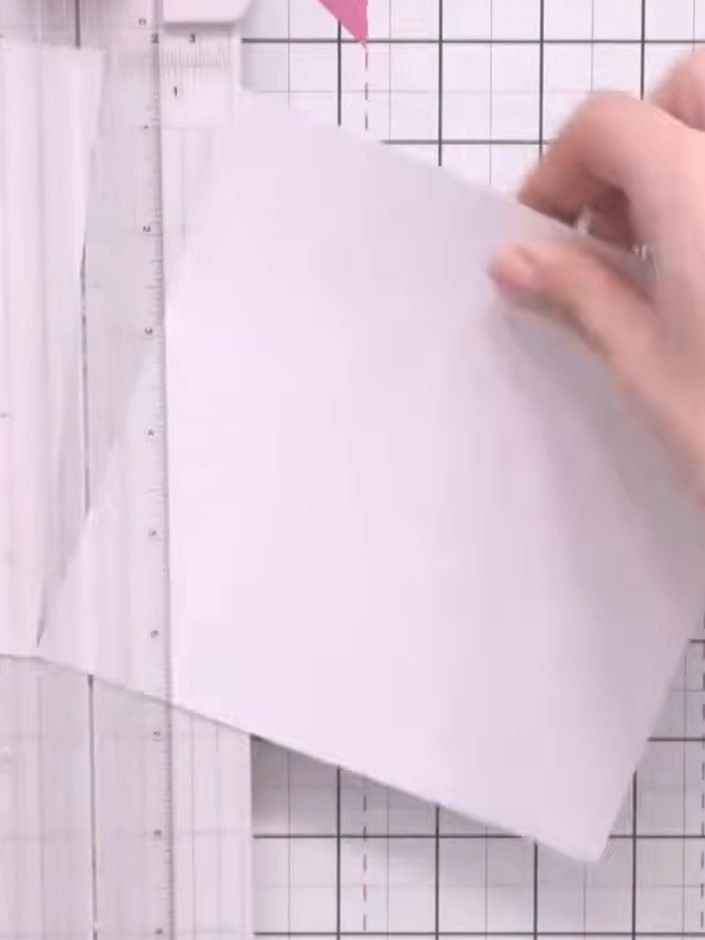Step 1: Cut a piece of white cardstock to size. Place it in the rose embossing folder and run it through your die-cutt