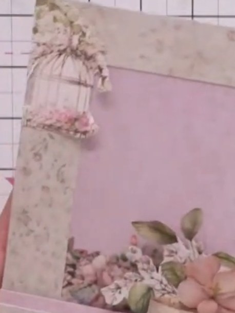 Shamfered Frame Card Without Dies - the finished project