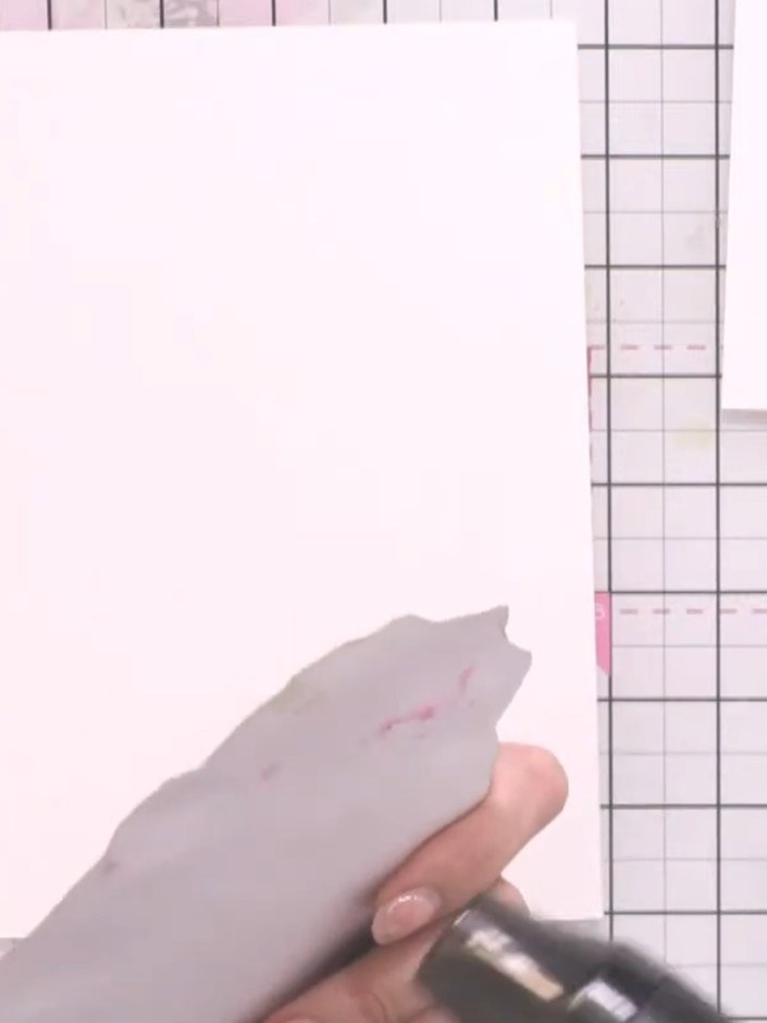 Step 7: Prepare a watercolour card base and wet it thoroughly with clean water using your brush. Ensure the entire sur