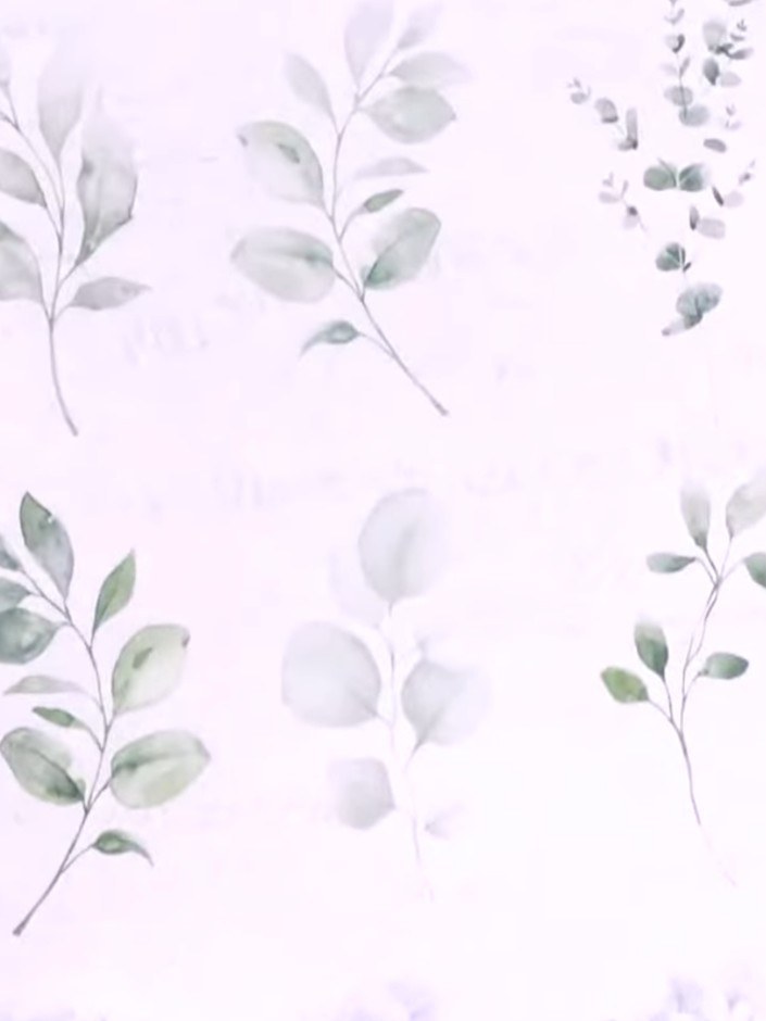 Step 5: Fussy-cut the flower and leaf elements from the Cerulean Charm embellishment sheet, leaving a small white bord