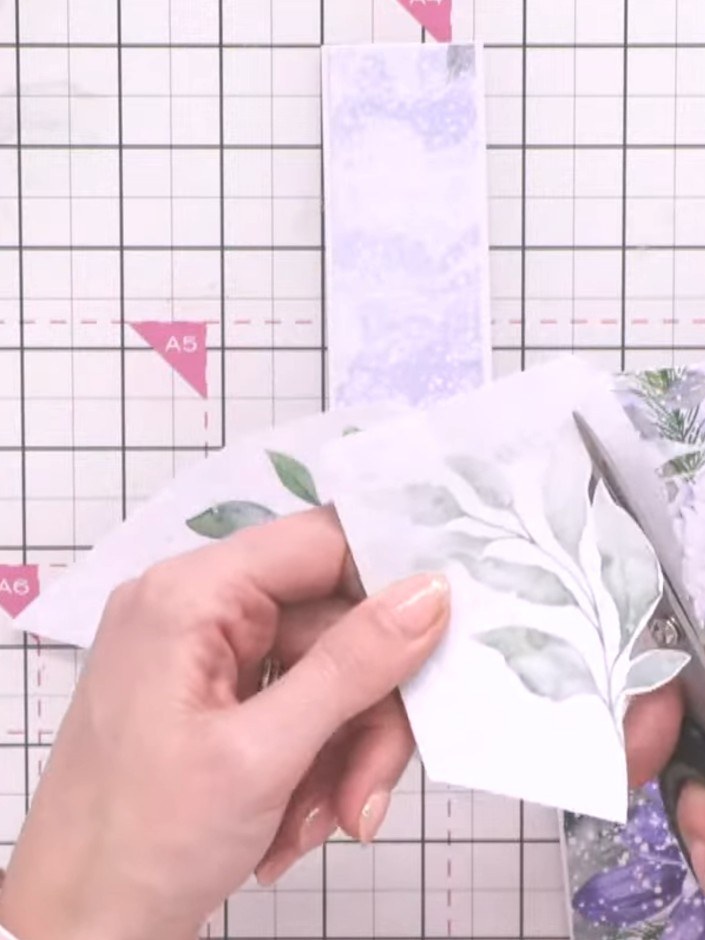 Step 6: Using small scissors, cut into the petals of the floral images to create dimension. This will allow the flower