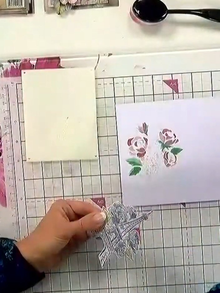 Step 4: Allow the stamped ink to dry completely before proceeding to the next step.