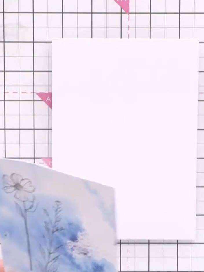 Step 2: Take your trimmed card piece and edge it with an ink pad to add definition. Run the ink pad along all four edg