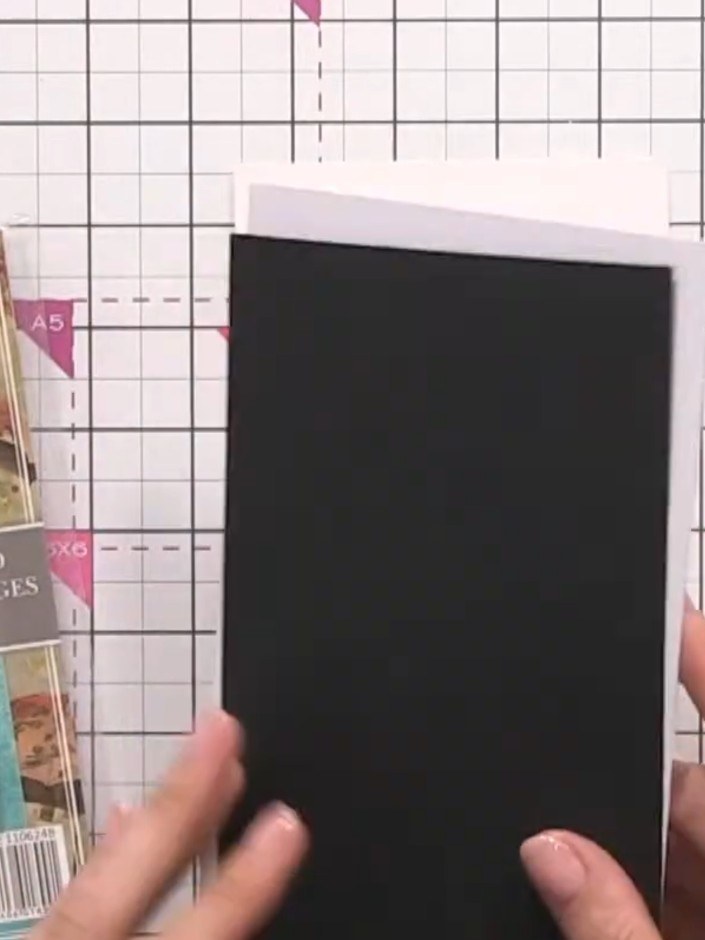 Step 1: Cut a piece of watercolour card to your desired card blank size using the cut and score tool.