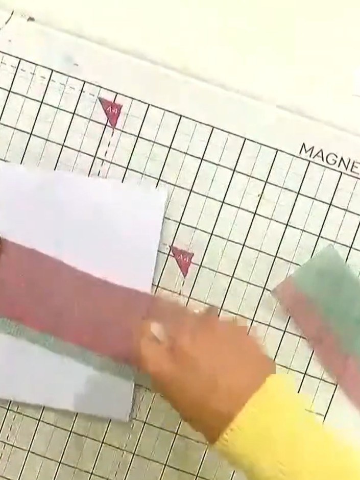 Step 1: Take a white card blank as your base and place it on your craft mat.