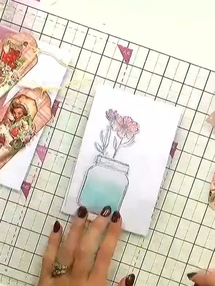Berrylicious Vellum and Topper Card - the finished project