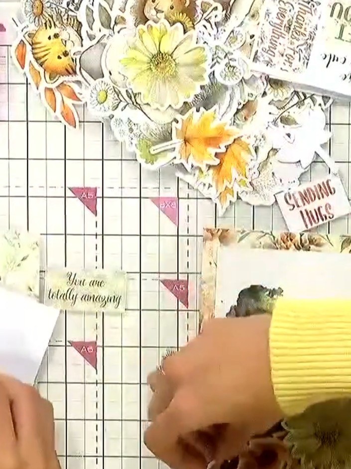 Step 10: If the transfer has not fully adhered to the card, replace the transfer sheet over the design and rub again wi
