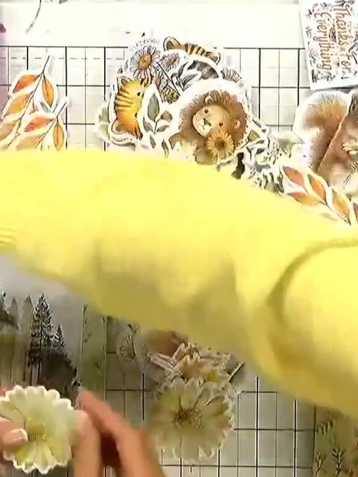 Step 2: Select your animal embellishments from the kit. Choose from the cute safari animals such as the hedgehog, mous
