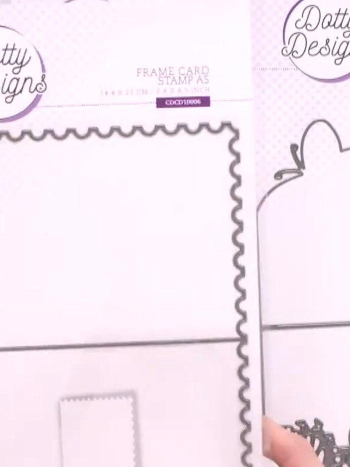 Step 1: Cut your chosen paper to size using the postage-edge die on your die-cutting machine, ensuring the die fits sn