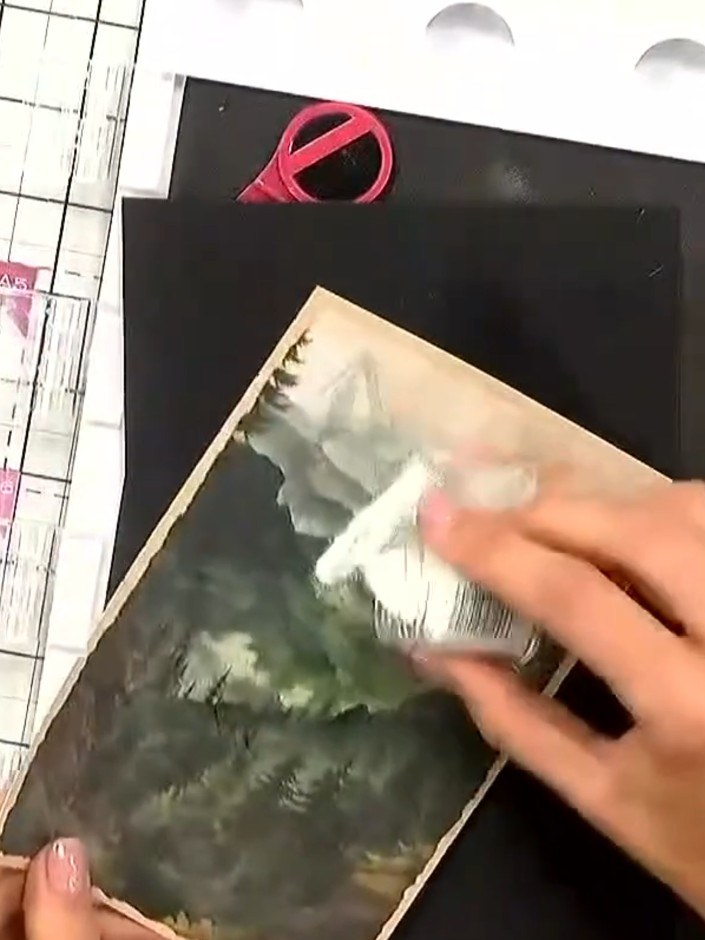 Step 4: Turn on your heat tool and allow it to warm up for a few seconds before using it to melt the embossing powder 