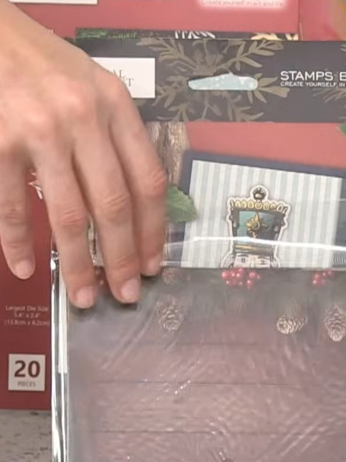 Step 4: Setze die ausgestanzten Teile mit Abstandspads auf deine Kartenbasis, damit sie schön plastisch wirken. Position the elements to create de