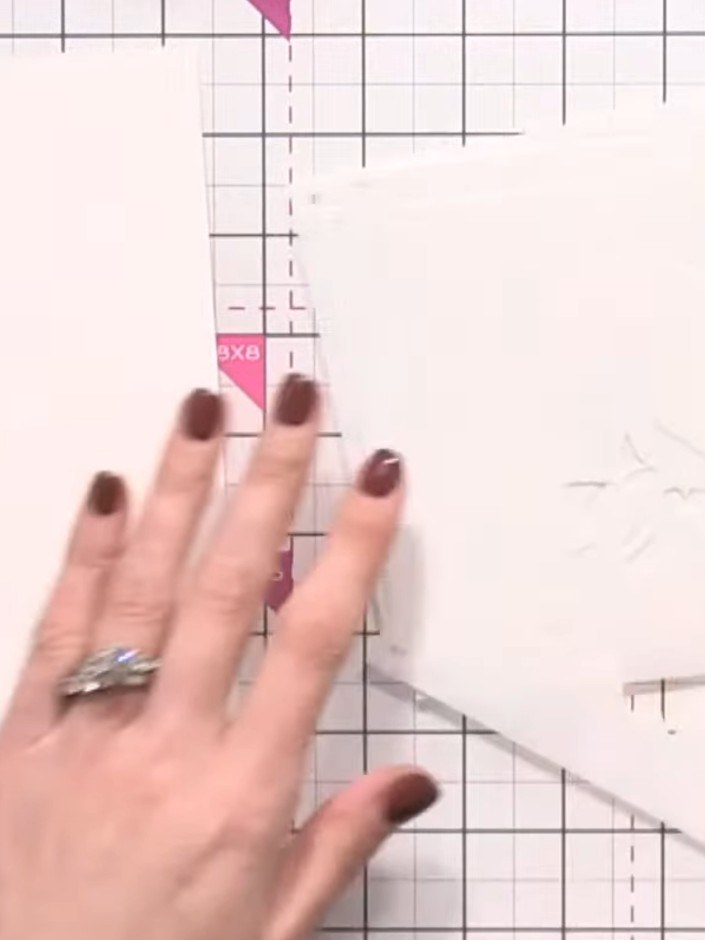 Step 1: Leg dir deinen Aquarell-Cardstock und dein nummeriertes Schablonen-Set (Nummer 1 bis 5) bereit. The stencils a