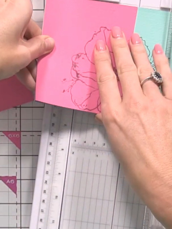 Step 6: Continue adding strips in your chosen order, aligning each design element carefully. Hold the strip in place a