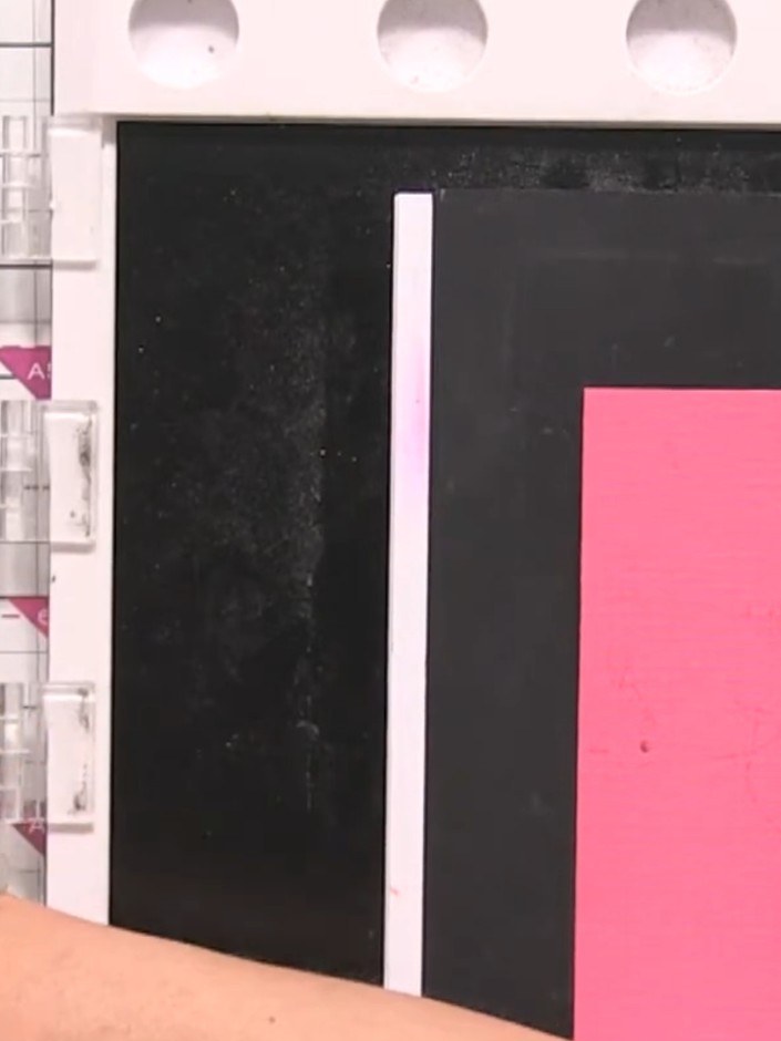 Step 6: Arrange your paper strips in colour order from lightest to darkest to create your ombré sequence. Lay them out