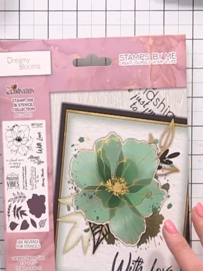 Step 3: Layer the additional flower stencils on top of the base layer to build up the dimensional flower shape. Positi