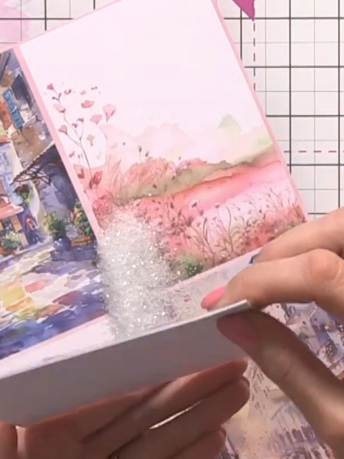 Step 9: Allow the glue to dry clear, which will leave a glass-like sparkle finish on the design.