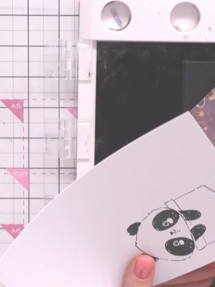 Step 4: Cut away the panda's hands where they extend beyond the body to create a cleaner look when the panda emerges f