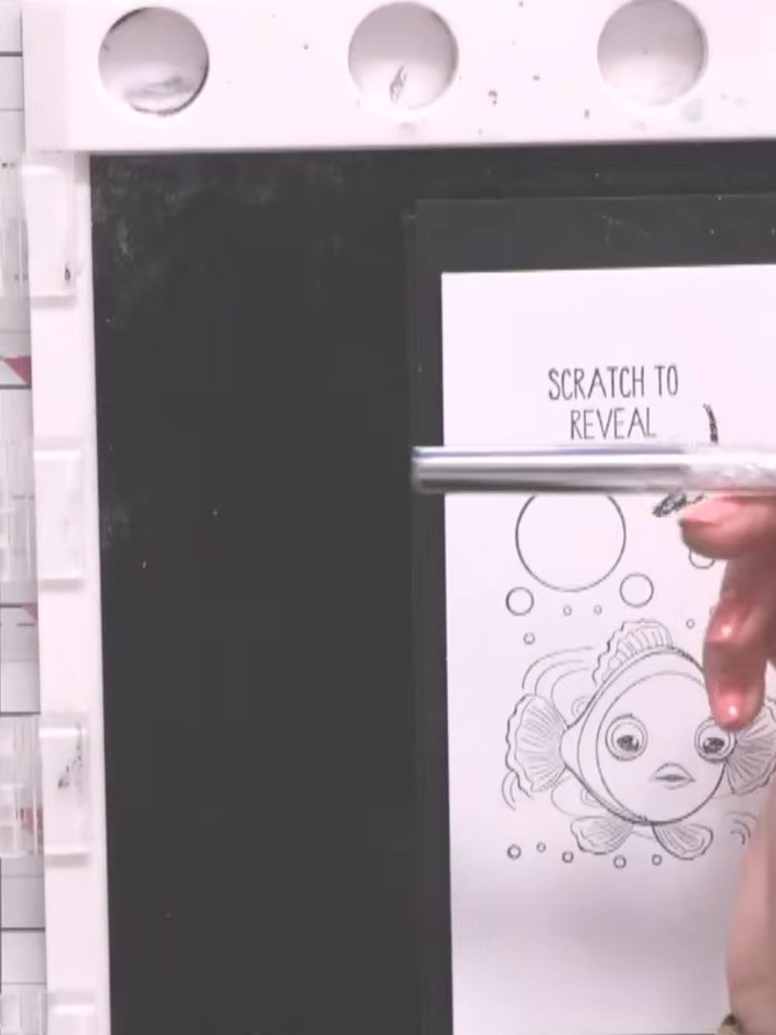 Step 10: Your scratch-to-reveal card is now complete. The recipient can use a coin or their fingernail to scratch away 