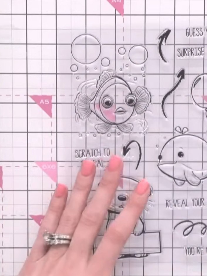 Step 3: Stamp one of the arrow designs onto the card in the places where you want to indicate the direction of the scr