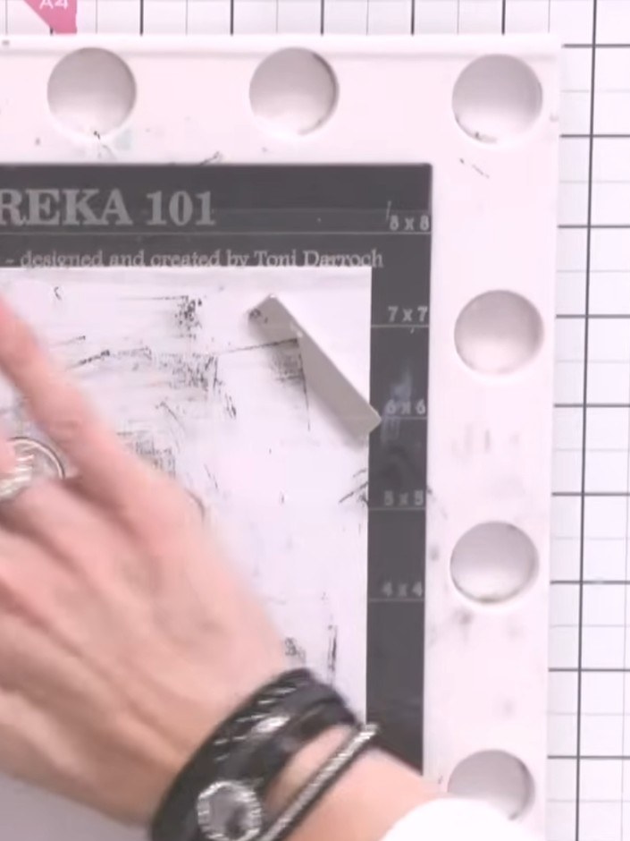 Step 8: Position the circular sticker over the sentiment or area you want to conceal. The sticker should completely co