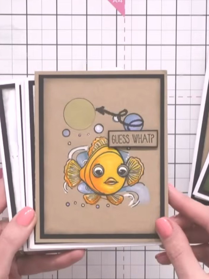 Stamp and Reveal Scratch Card - the finished project