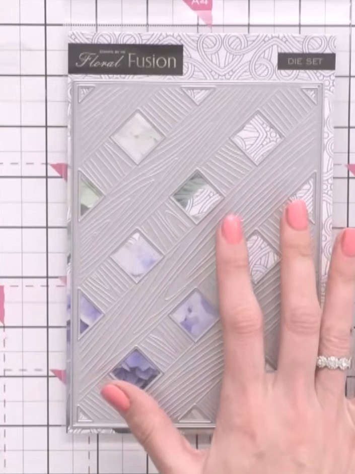Step 3: Build up the layers by inking through each layer of the Floral Fusion stencil in sequence. Work through the ge