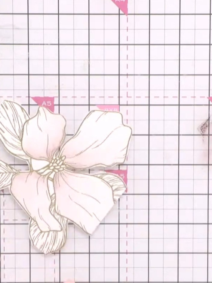 Step 5: Apply a second layer of the same pink watercolour to the petals, using slightly darker tones to build depth an