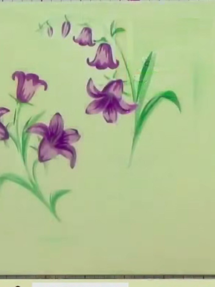 Glockenblumen-Karte mit Layering-Schablonen - the finished project