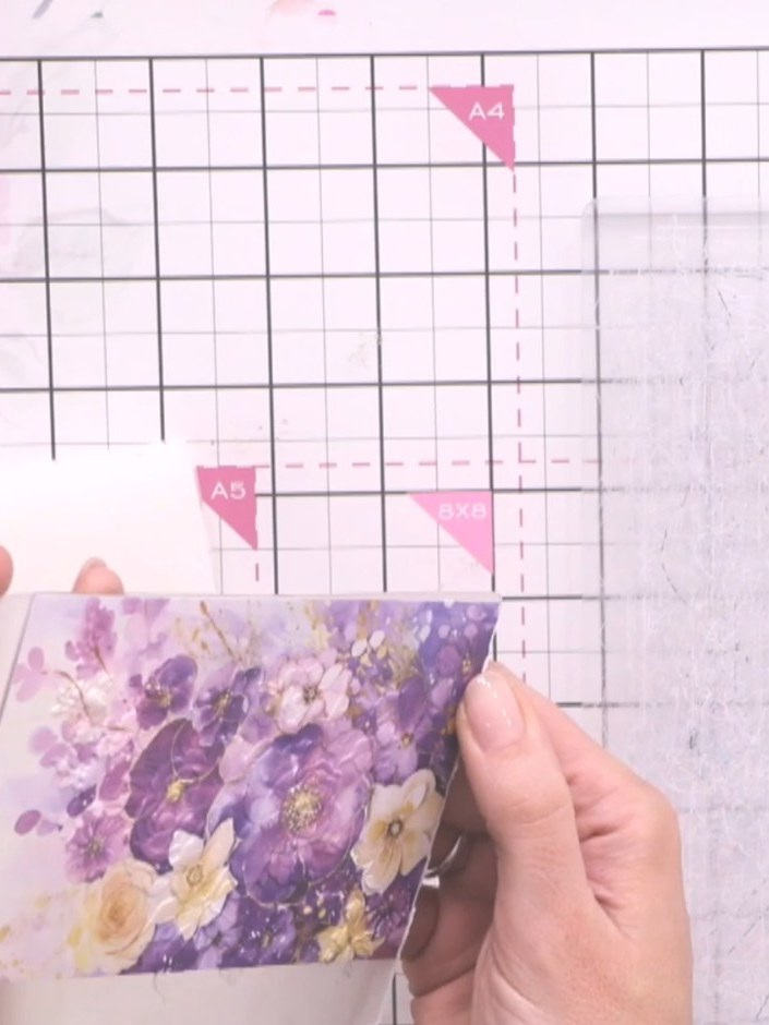 Step 5: Rattle the embossing folder's raised element with the white ink pad to highlight the embossed details on your 