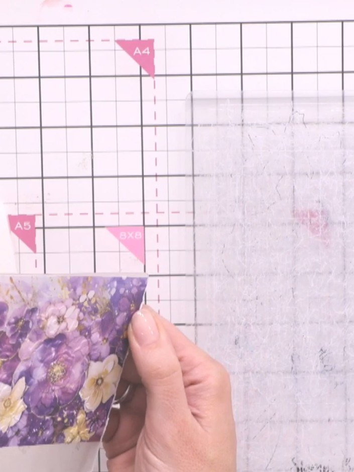 Step 6: Allow the embossed and inked card to dry completely before continuing. Move the piece aside whilst it dries.