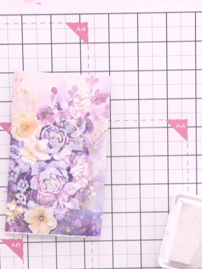 Embossed Flower Card with White Detail - the finished project