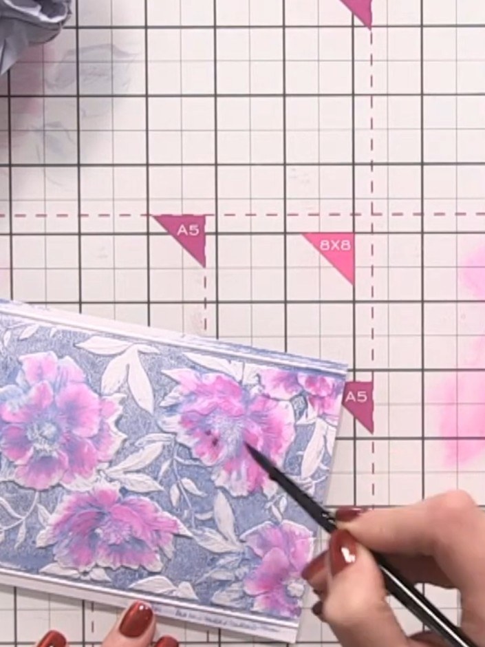 Step 7: Continue adding pink ink to the wet areas to build up depth and colour variation. The ink will naturally flow 