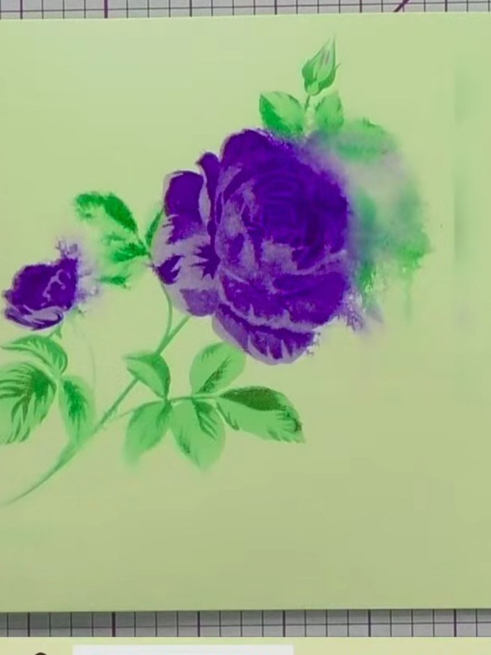 Klassische Rosen-Karte mit Layering-Schablonen - the finished project